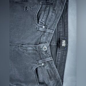 Paige Black Verdugo Distressed Ankle Pants Jeans Size 2